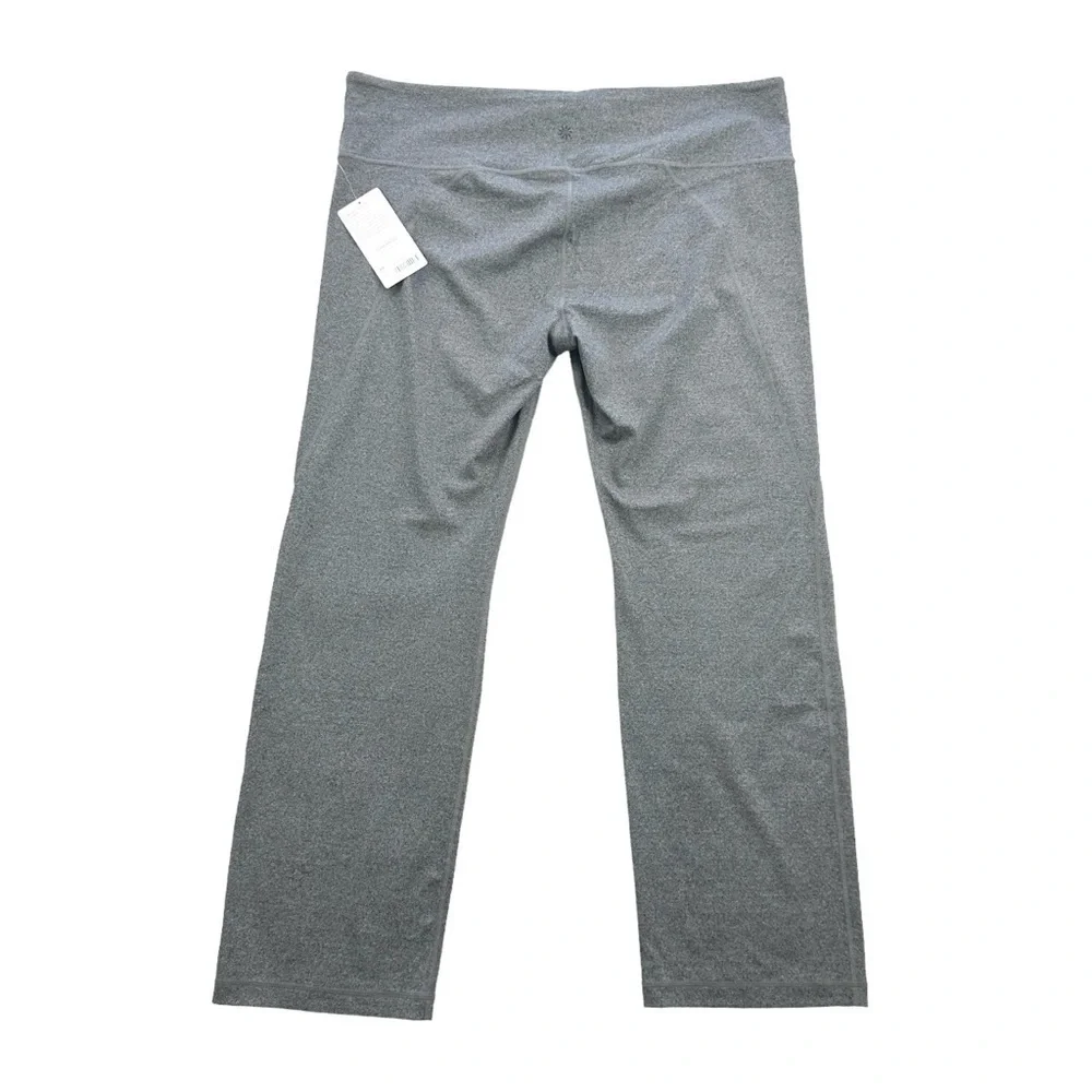 NWT gray Athleta Powervita Straight Leg Pant activewear athleisure yoga 2X plus